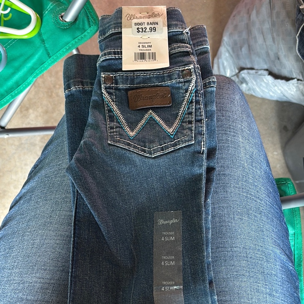 Wrangler Dark Blue Slim Fit Jeans